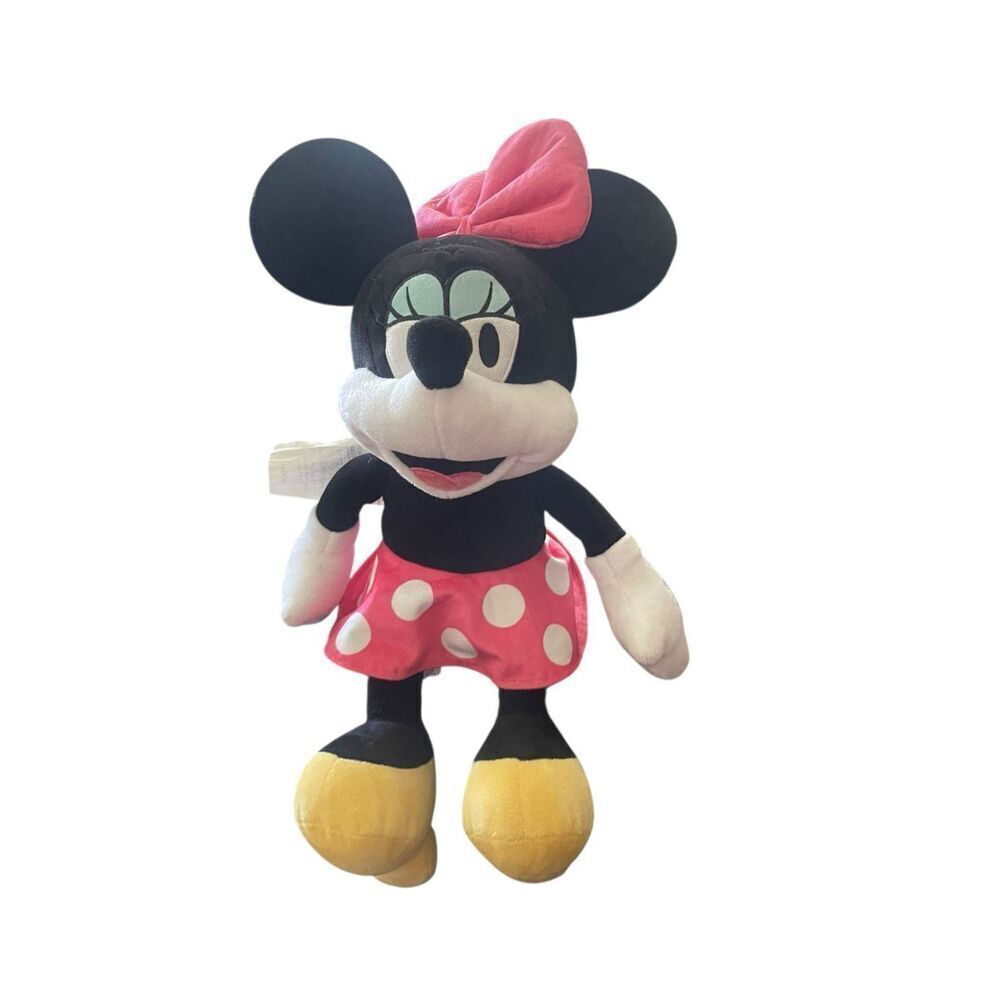 Disney Multicolor The Big One Minnie Mouse Buddy Plush Stuffed Animal 15"